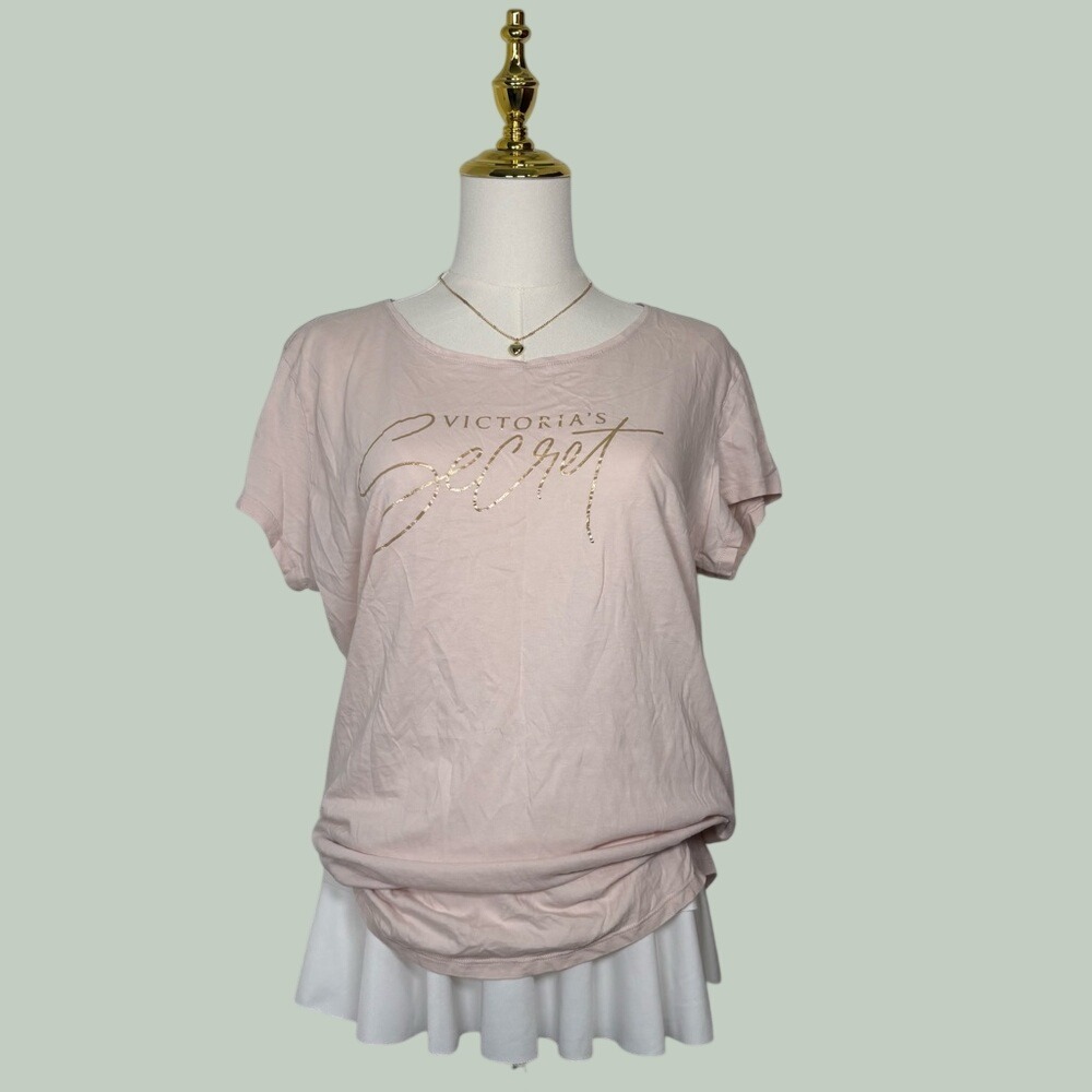 victorias secret pink sleep soft shirt top coquette softgirl y2k romantic dainty